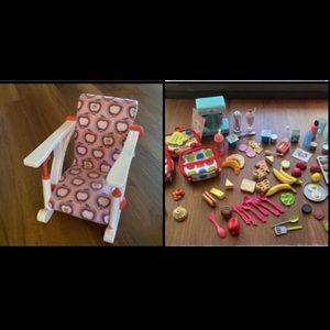 Our Generation Doll Food & Chair
